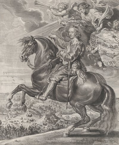Portret kardynała-dziecięcego Ferdynanda Austrii, na koniu, ca. 1630-54. autorstwa Anton van der Does