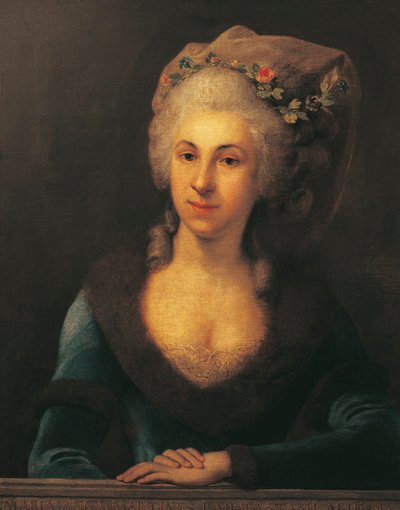 Austria, Wiedeń, Portret pieśniarki i kompozytorki Marianne von Martines, uczennicy Franciszka Józefa Haydn autorstwa Anton von Maron