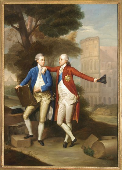 Hrabiowie Franciszek i Kazimierz Rzewuscy w Rzymie, 1772 r. autorstwa Anton von Maron