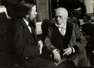 A. v. Menzel i. jego mieszkanie m. A. v. Wernera autorstwa Anton Alexander von Werner