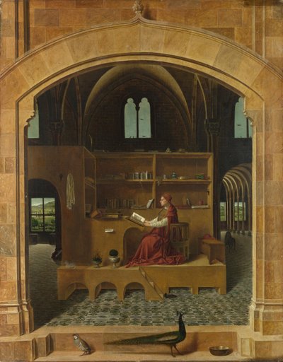 Święty Hieronim w swoim gabinecie, ok. 1475 autorstwa Antonello da Messina