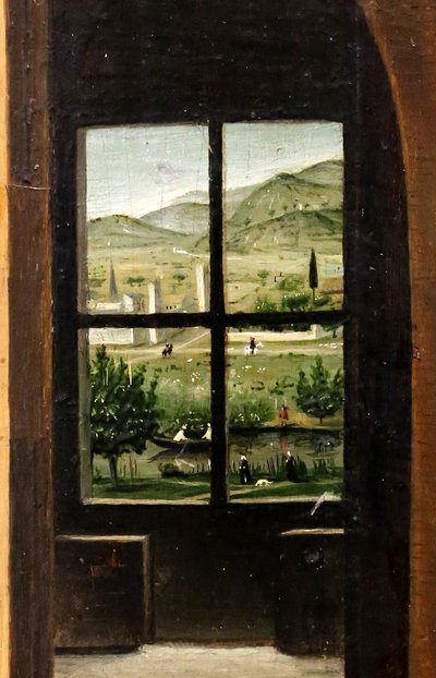 Święty Hieronim w swoim gabinecie, detal, ok. 1475 (olej na płycie) autorstwa Antonello da Messina