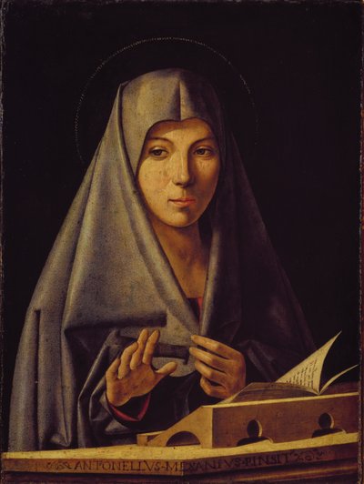 Zwiastowanie Dziewicy autorstwa Antonello da Messina
