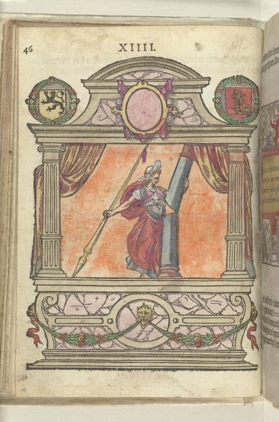 Scena z Personifikacją Mocy (Fortitudo), 1578 autorstwa Antoni van Leest