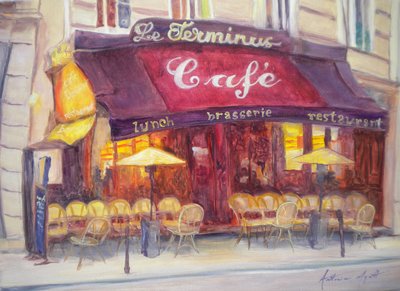 Cafe le Terminus, 2010 autorstwa Antonia Myatt