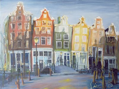 Domy Amsterdamu, 1999 autorstwa Antonia Myatt