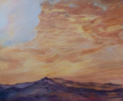 Środkowy Atlantyk, 2009 (olej na płótnie) autorstwa Antonia Myatt