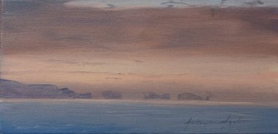 Siedem sióstr, Lymington, 2019 (olej na płótnie) autorstwa Antonia Myatt
