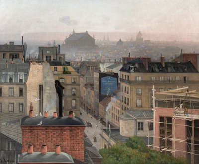 Paryż widziany z Montmartre, 1887 r. autorstwa Antonin Chittussi