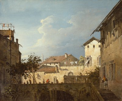 Taras, ok.1745 (olej na płótnie) autorstwa Antonio (follower of) Canaletto