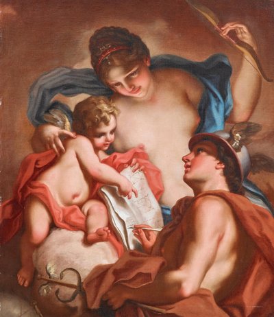 Wenus, Merkury i Kupidyn autorstwa Antonio Balestra
