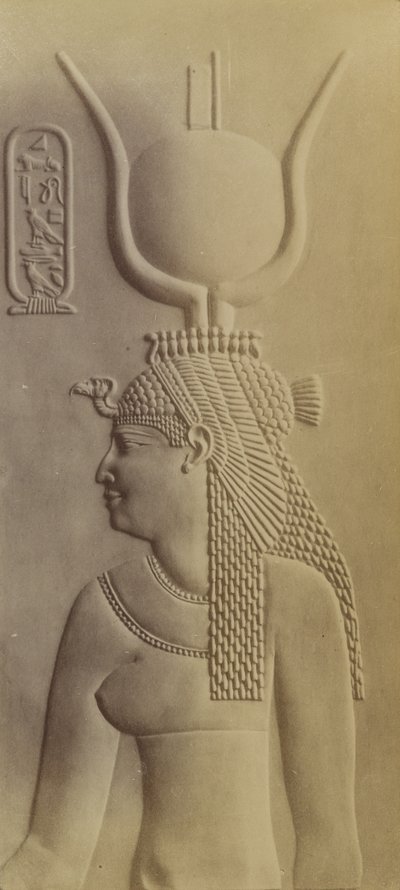 Kleopatra, Świątynia w Dendera autorstwa Antonio Beato