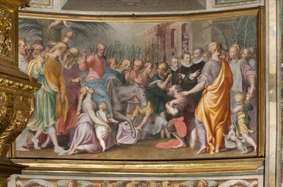 Antonio Campi, Wejście Jezusa do Jerozolimy 1582-84 autorstwa Antonio Campi
