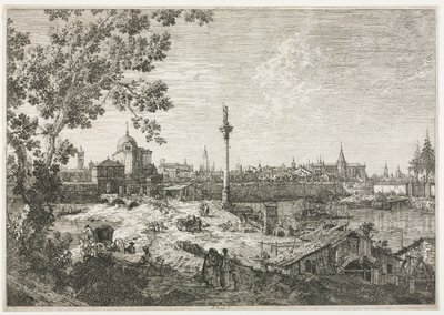 Panorama miasta nad rzeką autorstwa Antonio Canaletto