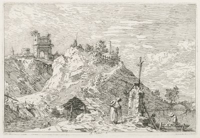 Views: Pielgrzym na modlitwie autorstwa Antonio Canaletto