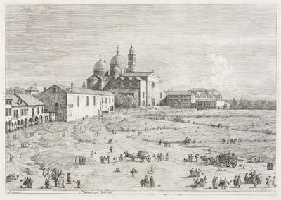 Widoki: Kościół św. Justyny ​​w Prà della Valle, Padwa autorstwa Antonio Canaletto