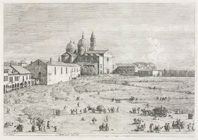 Widoki: Kościół św. Justyny ​​w Prà della Valle, Padwa, 1735-1746. autorstwa Giovanni Antonio Canal