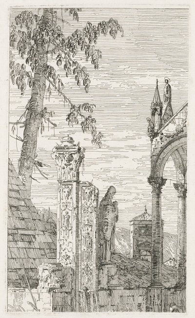 Widoki: Fragmenty rzeźby autorstwa Antonio Canaletto