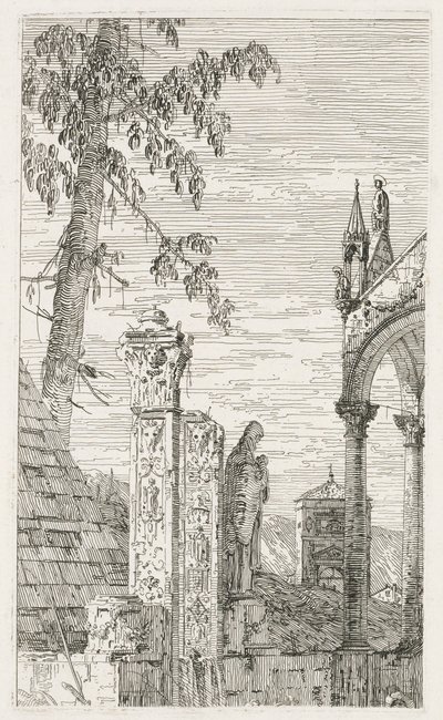 Widoki: Fragmenty rzeźby, 1735-1746. autorstwa Giovanni Antonio Canal