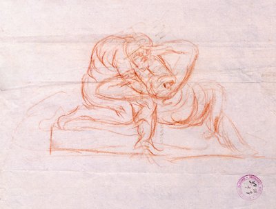 Kupidyn i Psyche (rysunek) autorstwa Antonio Canova