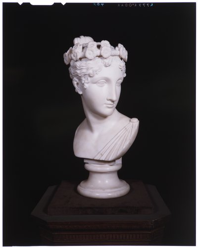 Głowa tancerki, 1820 (marmur) autorstwa Antonio Canova