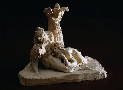 Opłakiwanie Chrystusa, szkic z terakoty, Antonio Canova (1757-1822), Possagno, Wenecja Euganejska, Włochy autorstwa Antonio Canova
