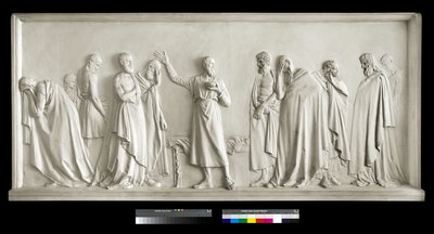 Sokrates pijący kielich cykuty, 1787-90 (tynk) autorstwa Antonio Canova
