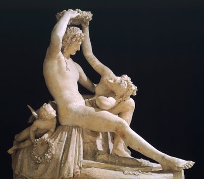 Wenus wieńczący Miłość, Antonio Canova (1757-1822), model gipsowy autorstwa Antonio Canova