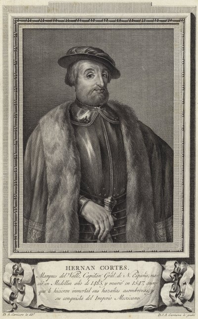 Hernan Cortez autorstwa Antonio Carnicero