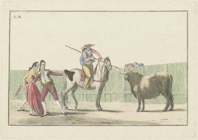 Płyta II, z serii Zbiór głównych akcji w walce byków autorstwa Antonio Carnicero