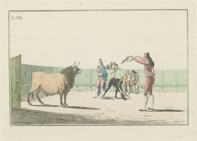 Tabliczka VII, z serii Zbiór akcji głównych w walce byków autorstwa Antonio Carnicero