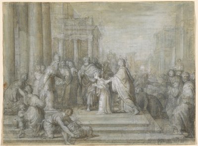 Ofiarowanie Dziewicy w Świątyni autorstwa Antonio Cavallucci