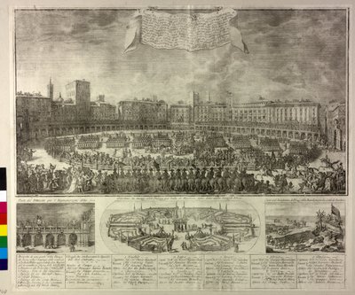 Ilustracja przedstawiająca uroczystości autorstwa Antonio Cioci or Ciocchi
