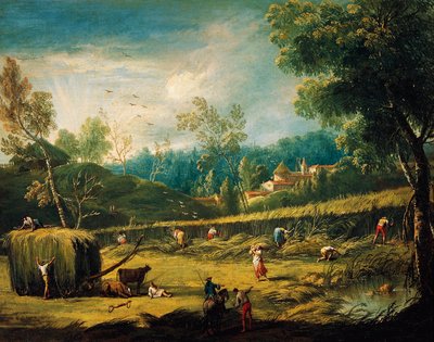 Lato, Antonio Diziani (1737-1797), malarstwo. autorstwa Antonio Diziani
