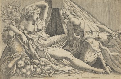 Jowisz i Antiope, 1540-45. autorstwa Antonio Fantuzzi