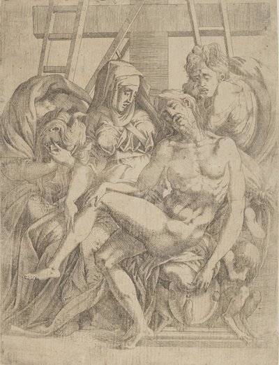 Pieta, 1540-45. autorstwa Antonio Fantuzzi