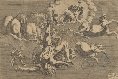 Upadek Faetona, 1545. autorstwa Antonio Fantuzzi