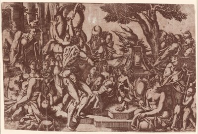 Ofiara dla Priapusa autorstwa Antonio Fantuzzi after Rosso Fiorentino