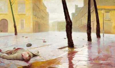 Po walce. Obraz Antonio Fillola (1870-1930) autorstwa Antonio Fillol