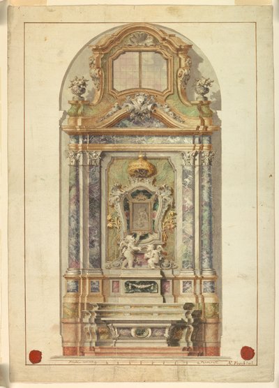 Ołtarz autorstwa Antonio Foschini, 1741 – 1813