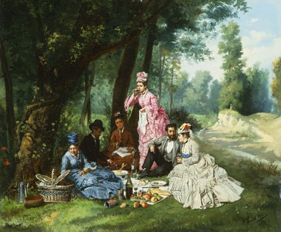 Piknik, 1874 autorstwa Antonio Garcia Mencia