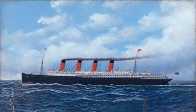 Liniowiec Cunard "Mauretania autorstwa Antonio Jacobsen