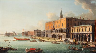 Bacino di San Marco, Wenecja, patrząc na zachód, ok. 1740 r. autorstwa Antonio Joli
