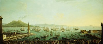 Nabrzeże króla Karola III z Neapolu, autorstwa Antonio Joli
