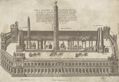Bardzo dokładny opis Circus Maximus autorstwa Antonio Lafreri