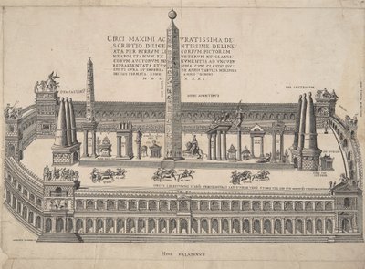 Bardzo dokładny opis Circus Maximus autorstwa Antonio Lafreri