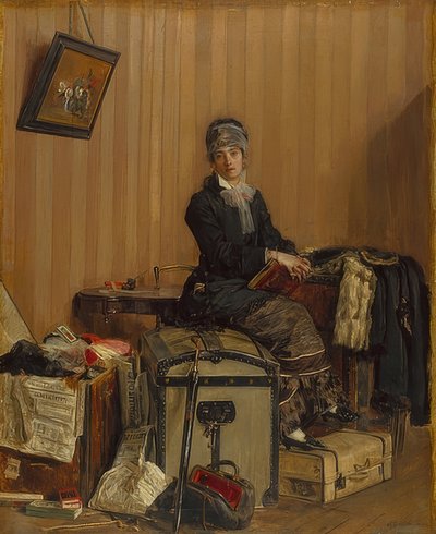 W urzędzie celnym. 1877 autorstwa Antonio Mancini