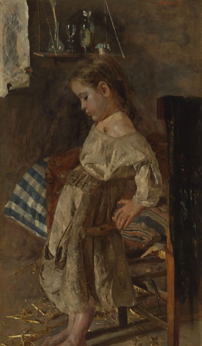biedne dziecko autorstwa Antonio Mancini