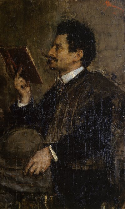Portret krytyka Saverio Kambo autorstwa Antonio Mancini