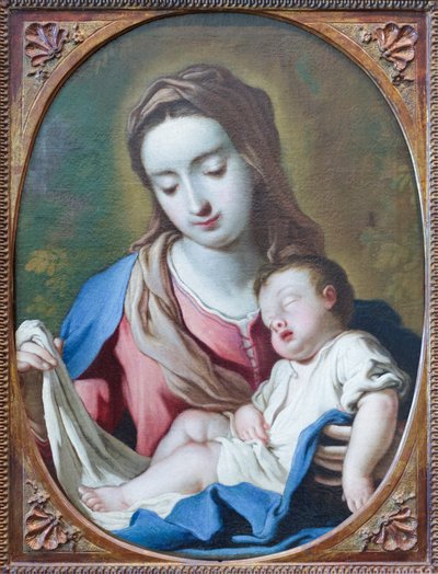 Madonna z Dzieciątkiem, pocz. XVIII w. (olej na płótnie) autorstwa Antonio Paglia
